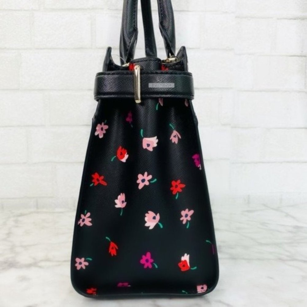 Kate Spade Ditsy Buds Floral Medium Satchel Crossbody - Picture 3 of 8